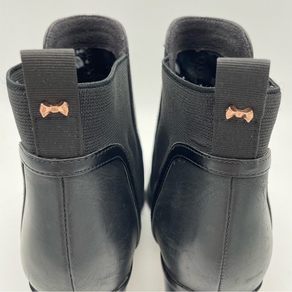 SOLD Ted Baker London Leihana black Ankle Leather boots, EU38.5 / Size 8 - Picture 8 of 16